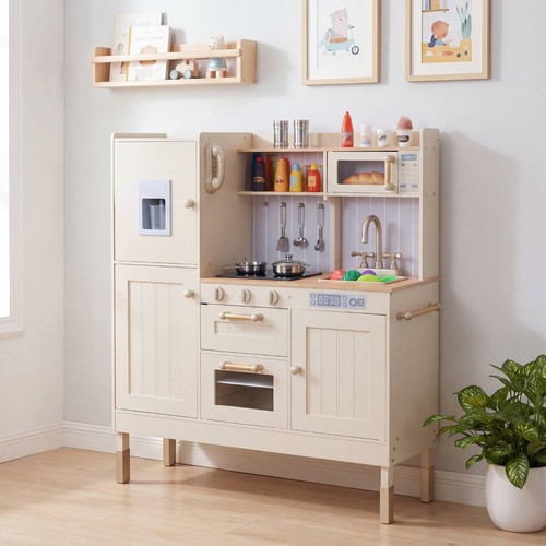 Wooden kids play kitchen - play,