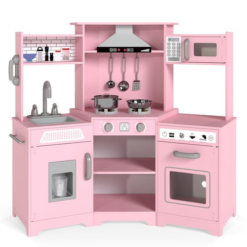 Pink wooden kids pretend play - pink,