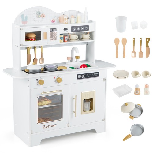 Kids kitchen playset - kitchen, wooden