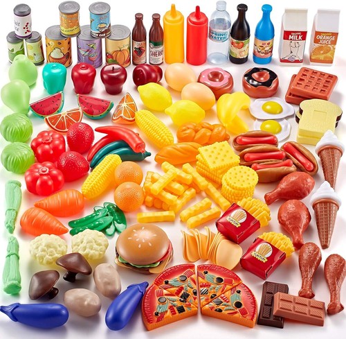 143 pieces pretend play food - 143,