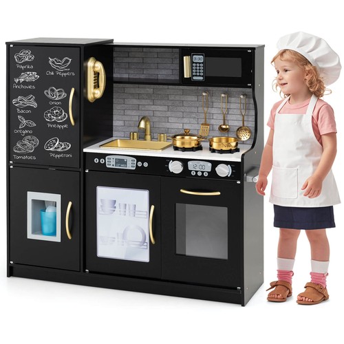 Kids wooden kitchen - play, set