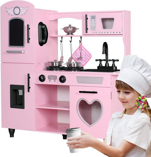 Play kitchen pink kids - kitchen,,