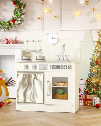 Wooden kids play kitchen - wooden,