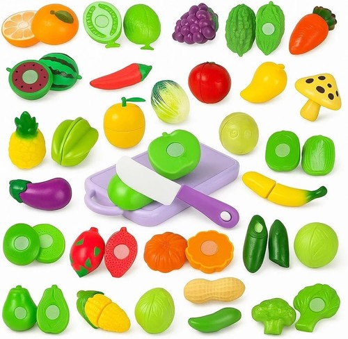 Kids pretend play food cutting - food,