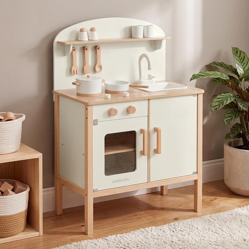 Wooden play kitchen - wooden,