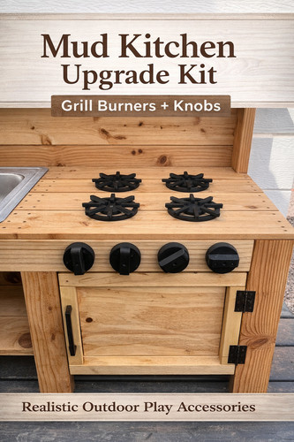 Mud kitchen accessories set - mud,