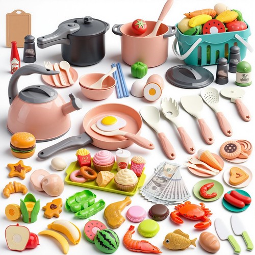 130pcs kids cooking playset - cooking,