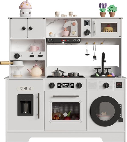 Play kitchen for kids wooden - kitchen,