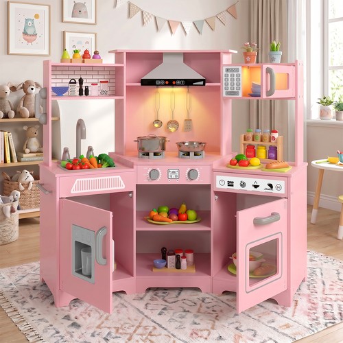 Pink kids pretend - pink, corner