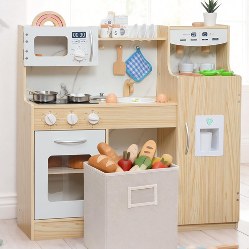 Wooden play kitchen - play, kids