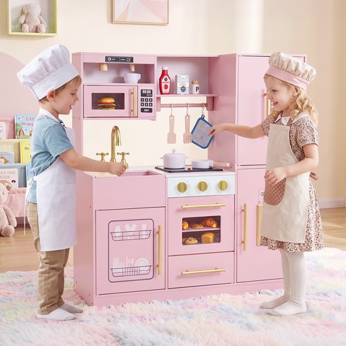Wooden play kitchen for kids - for,