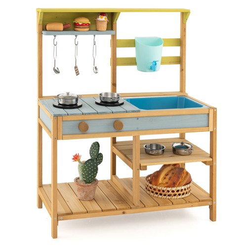 Outdoor wooden play - play, kitchen