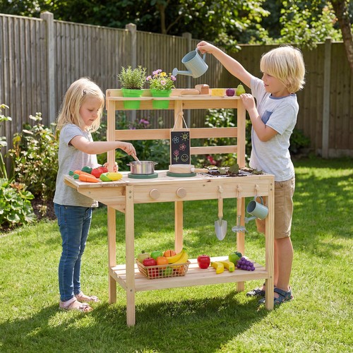 Kids play kitchen - set, wooden