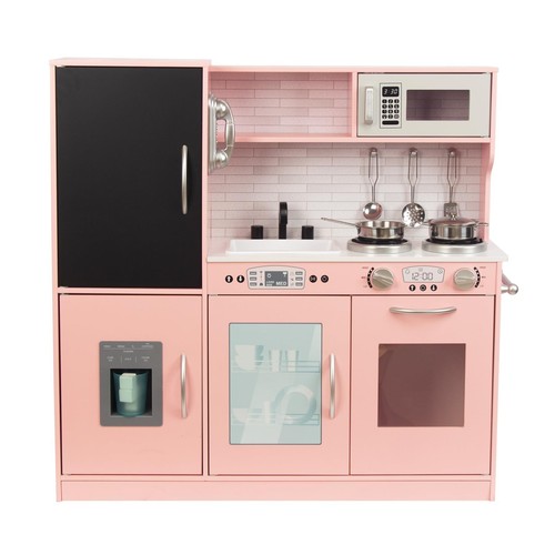 Wooden kids play kitchen - play, set