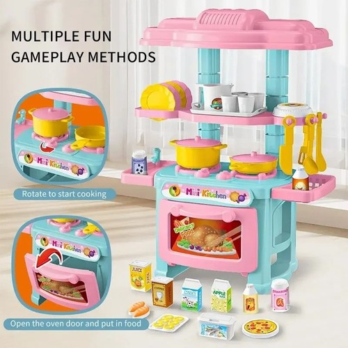 Kids cooking kitchen - cooking, set