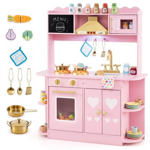 Wooden play kitchen for - kitchen,