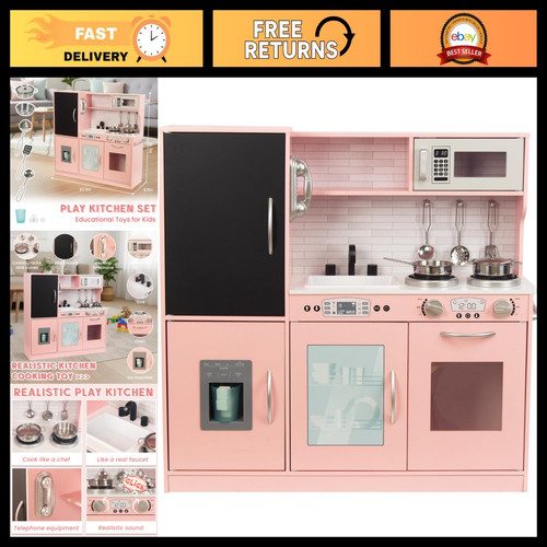 Wooden kids play kitchen - wooden,