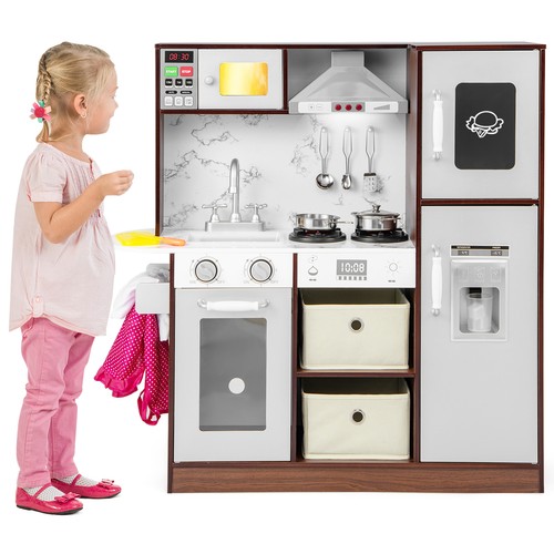 Kids play kitchen pretend - play,