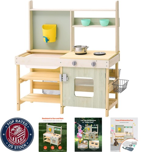 Wooden toy play - wooden, kitchen