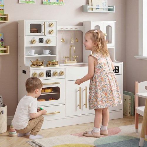 Wooden kitchen playset - kitchen,