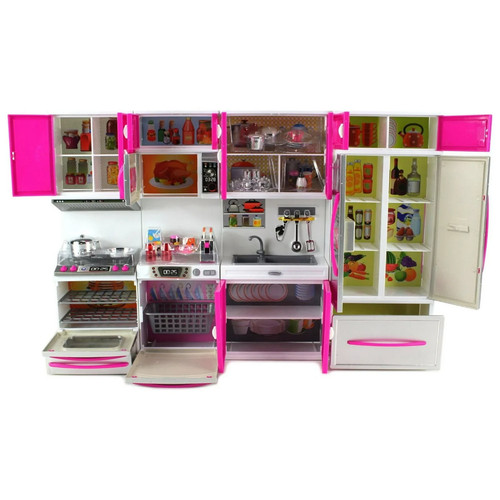 Pink modern kids play kitchen - modern,