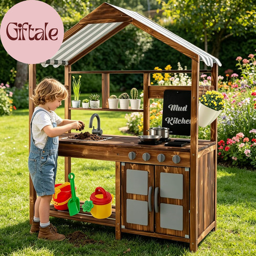 Kids mud kitchen with - mud,