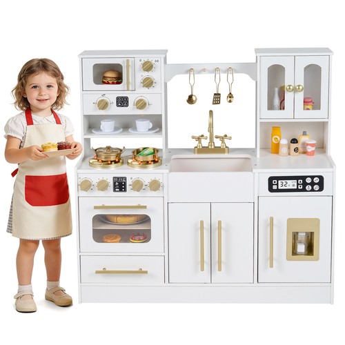 Kids play kitchen set wooden - play,