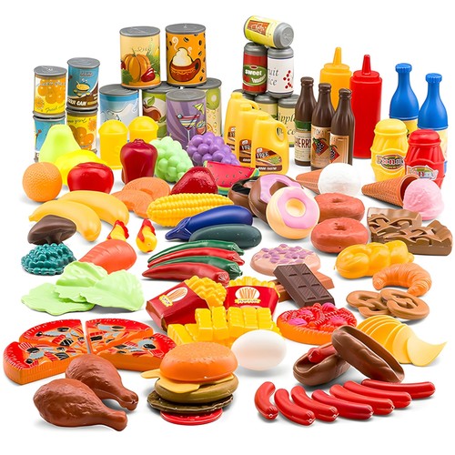 Jaxojoy 122 piece pretend food - 122,