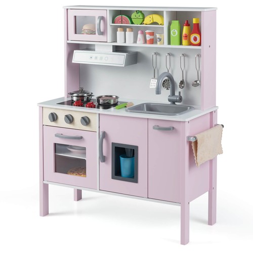 Wooden kids kitchen - play, set