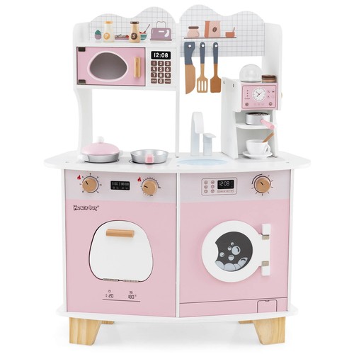 Wooden kids kitchen playset - kids,